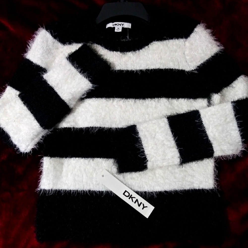DKNY fuzzy sweater